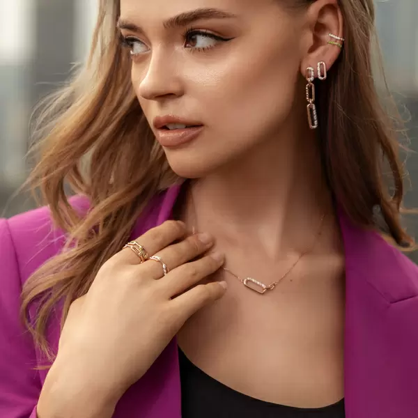 Leaf Jewelry Silber Ohrringe, Gelbgold, Neon Twist