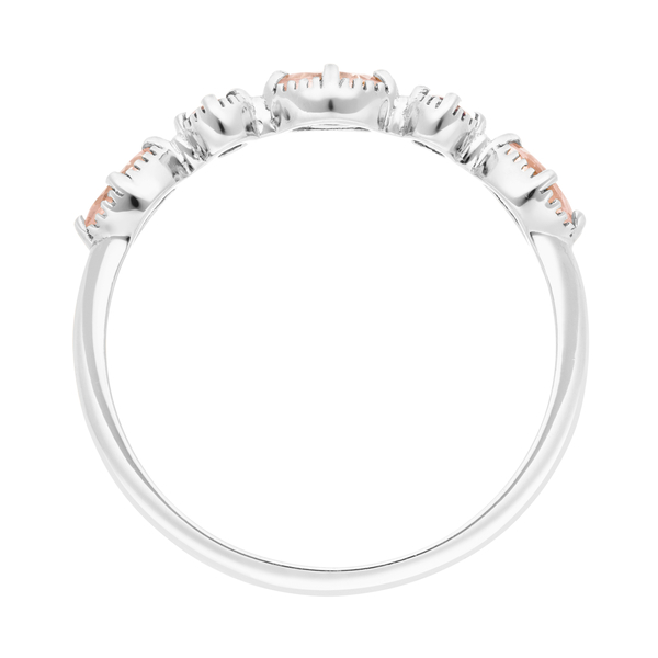 Leaf Jewelry Silber Ring, Oval Gems, Rosenquarz