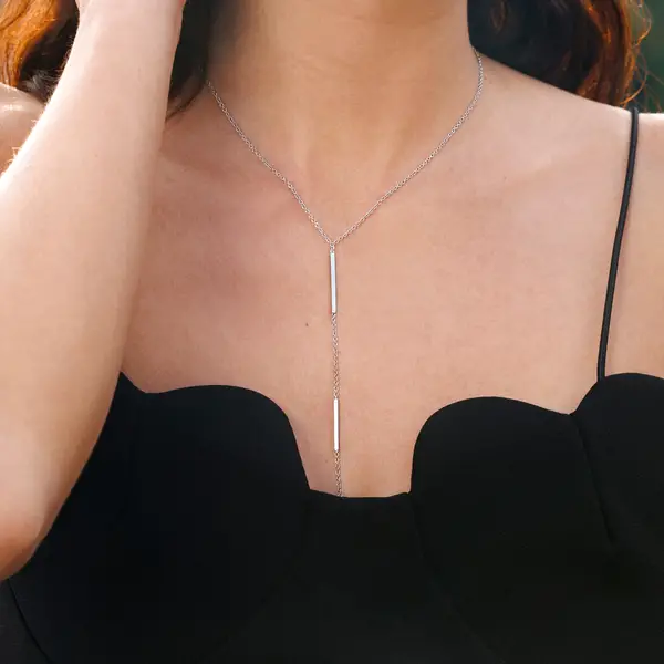 Leaf Jewelry Y-Halskette Basic, 925 Sterlingsilber