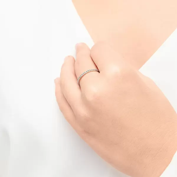 Leaf Jewelry Memoryring, 925 Sterlingsilber, Größe 50