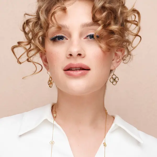 Leaf Jewelry Ohrhänger Clover Charm Duo, 925 Sterlingsilber