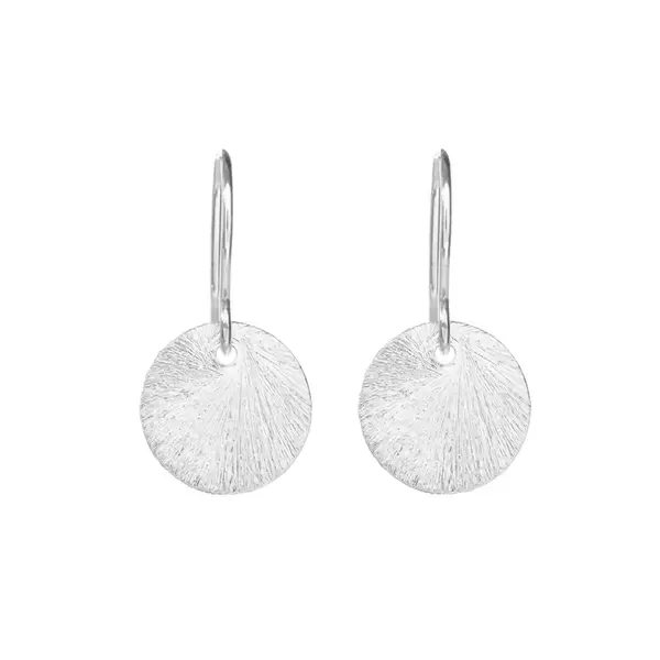 Leaf Jewelry Ohrhänger Plättchen Groß, 925 Sterlingsilber