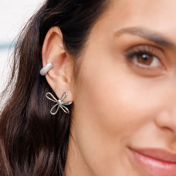 Leaf Jewelry Ohrstecker Blossom, Groß, 925 Sterlingsilber