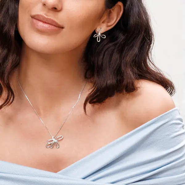 Leaf Jewelry Ohrstecker Blossom, Groß, 925 Sterlingsilber