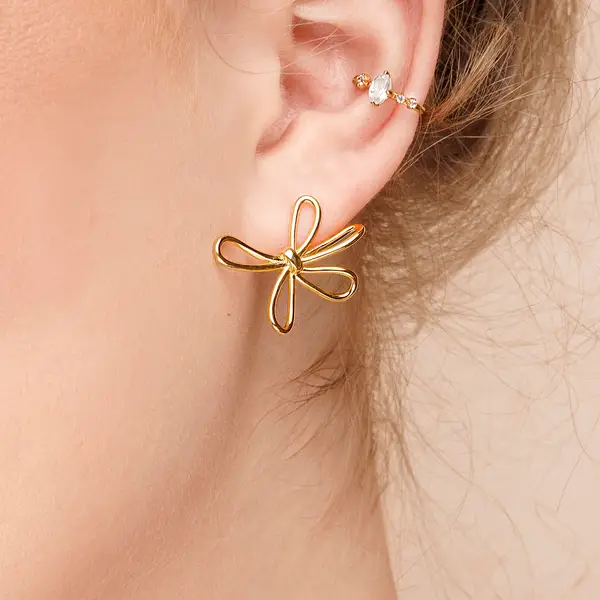 Leaf Jewelry Ohrstecker Blossom, Groß, 925 Sterlingsilber