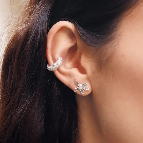 Leaf Jewelry Ohrstecker Blossom, Klein, 925 Sterlingsilber