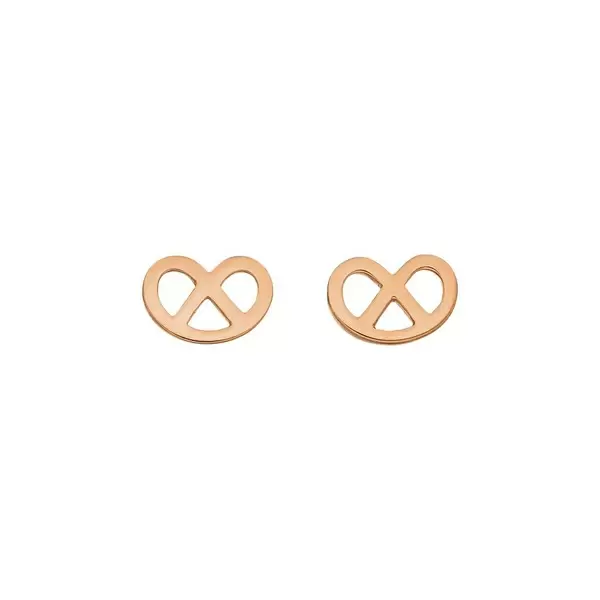 Leaf Jewelry Ohrstecker Brezn, 18 K Rosegold vergoldet