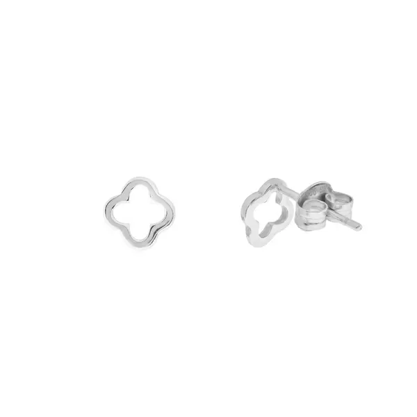 Leaf Jewelry Ohrstecker MINI Clover, 925 Sterlingsilber