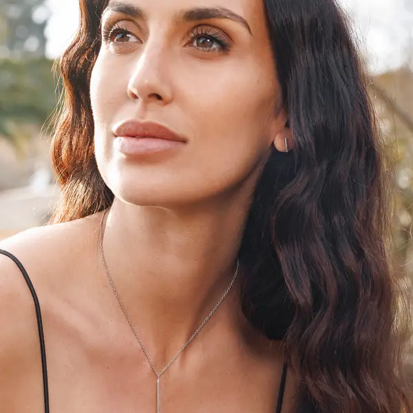 Leaf Jewelry Ohrstecker MINI, Stab, 18 K Gelbgold Vergoldet