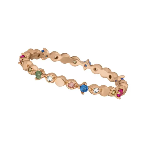 Leaf Jewelry Ring CANDY LINE, 18 K Rosegold vergoldet, Gr.50