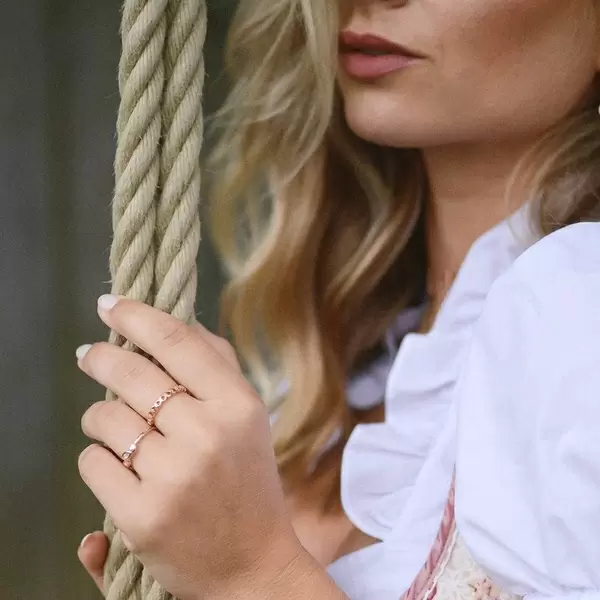 Leaf Jewelry Ring Endless Heart, 925 Sterlingsilber, Gr.50