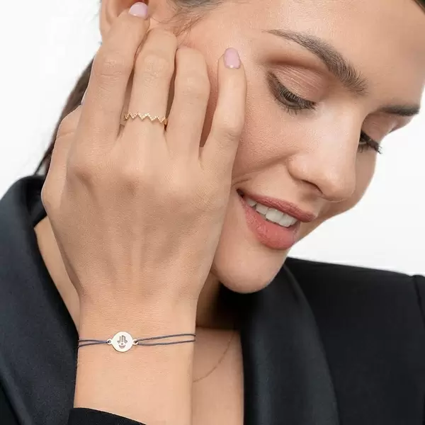 Leaf Jewelry Ring Flash Mit Diamanten, 18 K Gelbgold