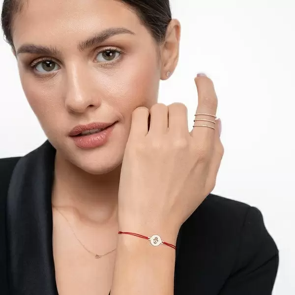 Leaf Jewelry Ring Triple Mit Diamanten, 18K Gelbgold