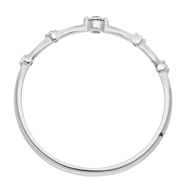 Leaf Jewelry Silber Ring Mit Zirkonia, GelbgoldSilber Ring Mit Zirkonia, Gr.52