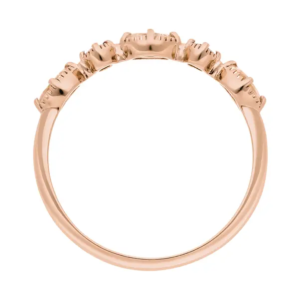 Leaf Jewelry Silber Ring, Oval Gems, Rosenquarz, Rosegold