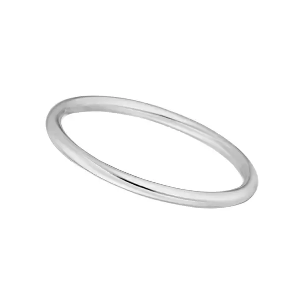 Leaf Jewelry Stacking Ring Basic, 925 Sterlingsilber, Größe 50
