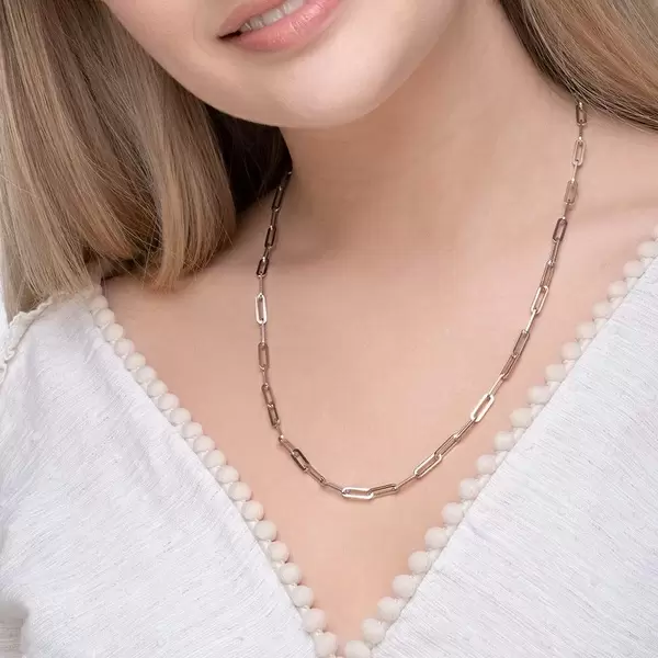 Leaf Jewelry Y-Halskette Square, 52cm, 925 Sterlingsilber