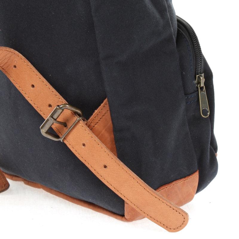 Leconi B-Ware Canvasrucksack Kleiner Freizeitrucksack Damen Herren Canvas Navy LE1028