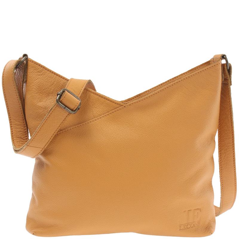 Leconi Damentasche Umhängetasche Handtasche Leder senf LE0065 Leconi Damentasche Umhängetasche Handtasche Leder senf LE0065