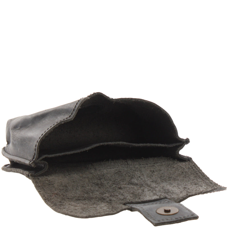 Leconi Gürteltasche Bauchtasche Hüfttasche Damen Herren Rindsleder Grau LE9005