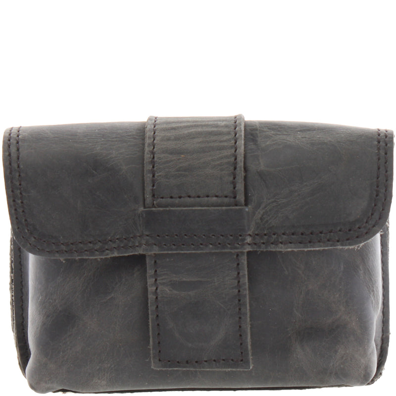 Leconi Gürteltasche Bauchtasche Hüfttasche Damen Herren Rindsleder grau LE9005