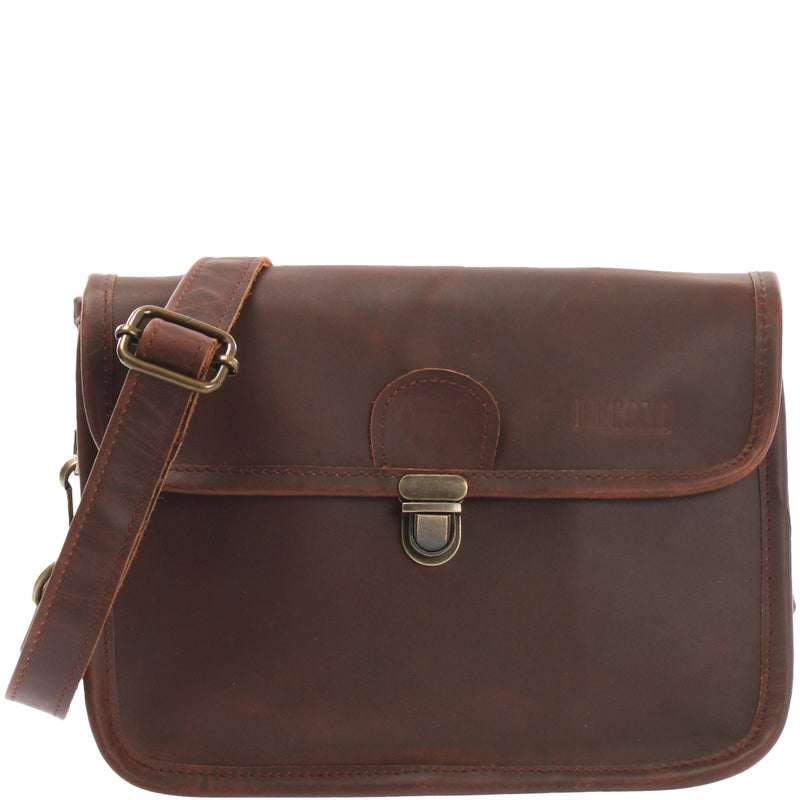 Leconi kleine Schultertasche Ledertasche Damentasche Leder braun LE3041 Leconi kleine Schultertasche Ledertasche Damentasche Leder braun LE3041