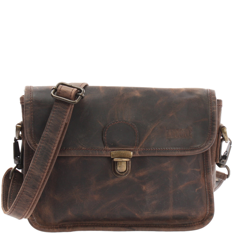 Leconi kleine Schultertasche Umhängetasche Leder Leder schlamm LE3041 Leconi kleine Schultertasche Umhängetasche Leder Leder schlamm LE3041