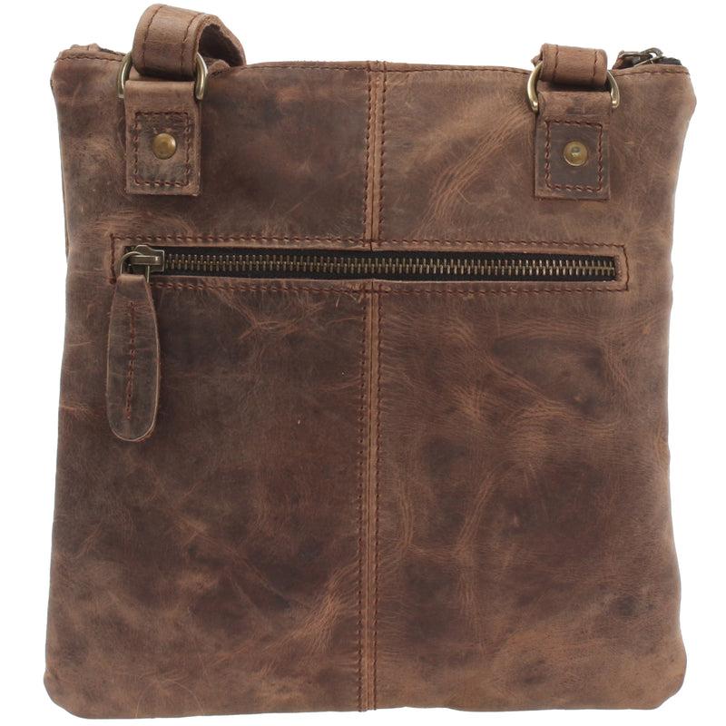 Leconi Kleine Umhängetasche Damentasche Herrentasche Ledertasche Schlamm LE3060