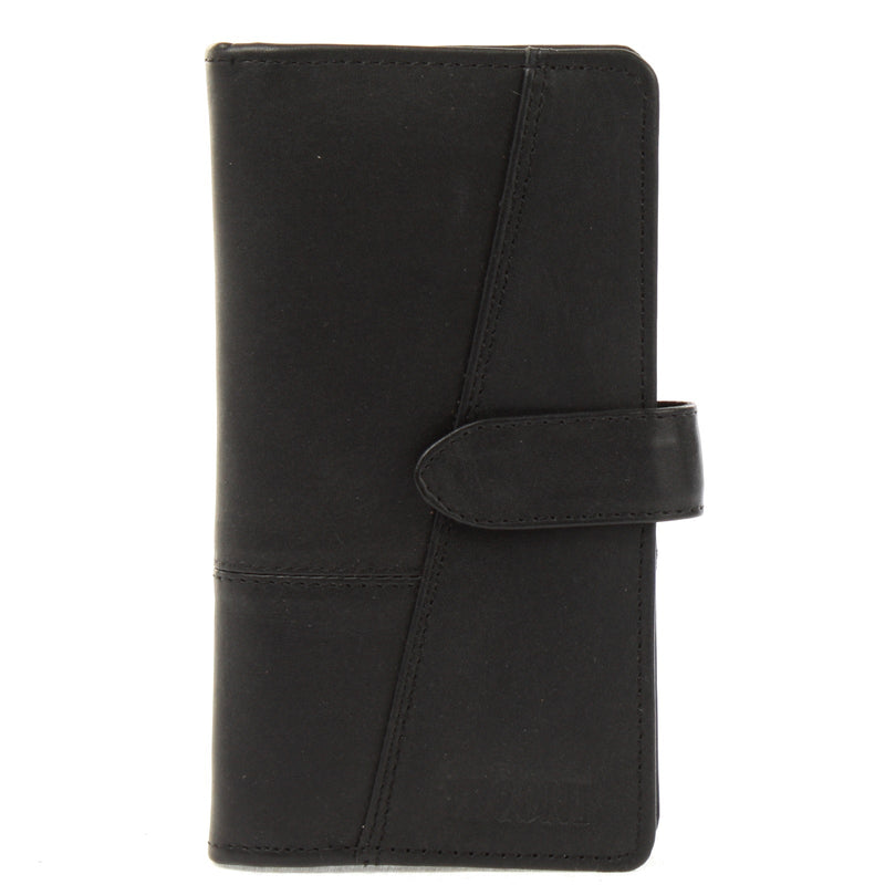 Leconi Geldbörse Portemonnaie Leder schwarz LE9017