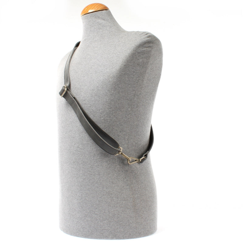 Leconi Trageriemen Leder 150cm Dunkelgrau LEC-R7