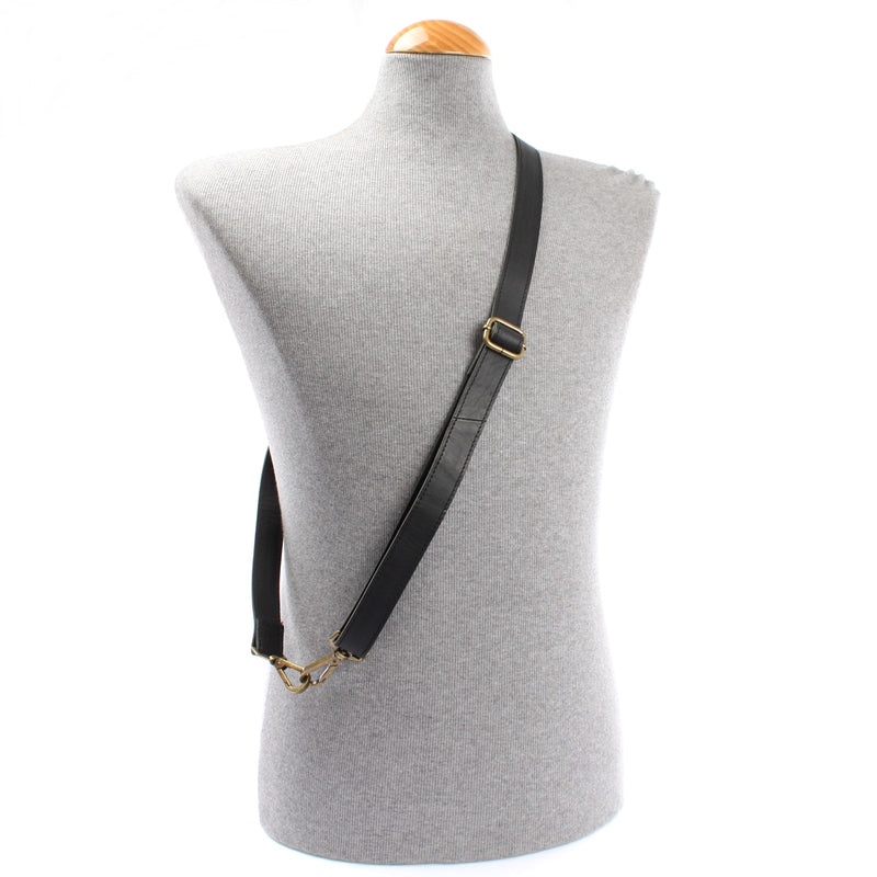 Leconi Trageriemen Leder 150cm Schwarz LEC-R7