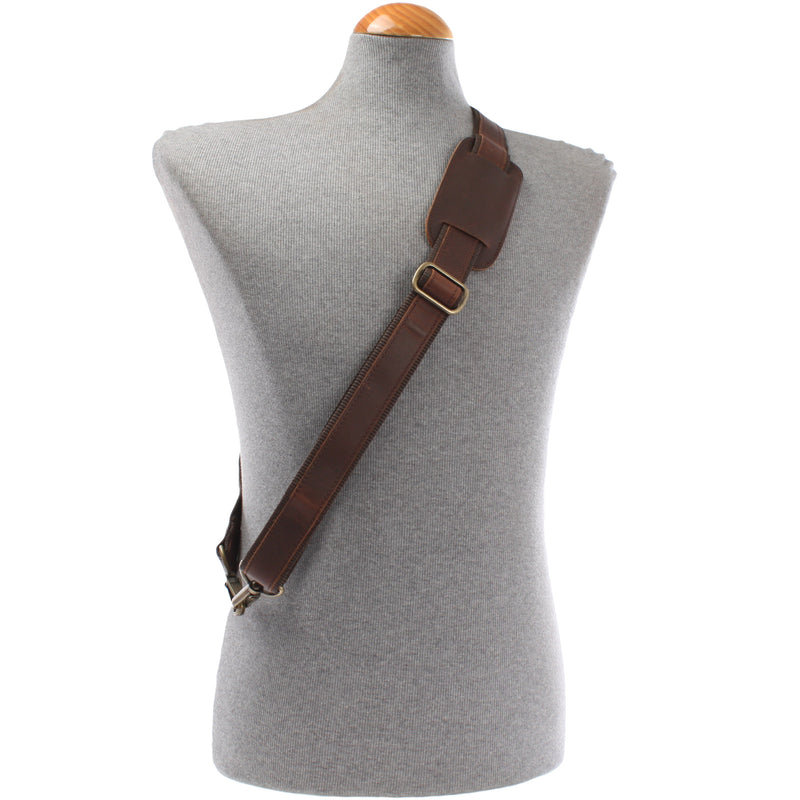 Leconi Trageriemen Leder Braun 115cm LEC-R1