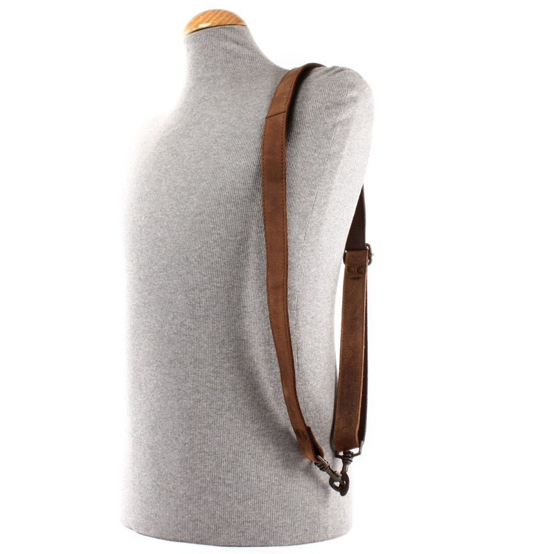 Leconi Trageriemen Leder Braun 150cm LEC-R5