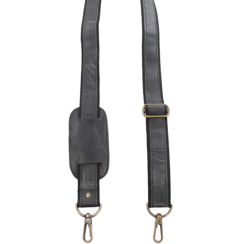 Leconi Trageriemen Leder Grau 150cm LEC-R2