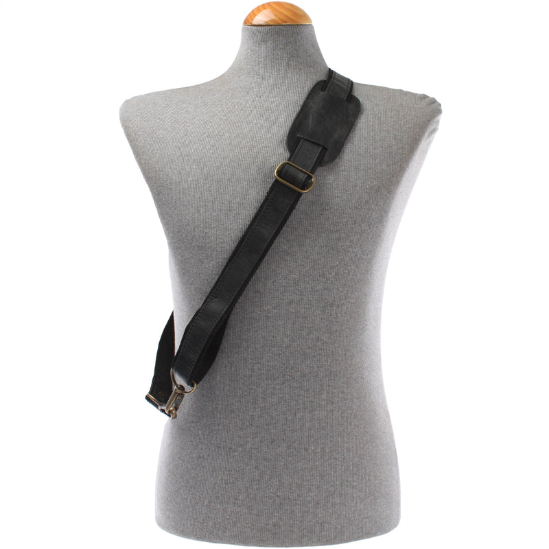 Leconi Trageriemen Leder Grau 150cm LEC-R2