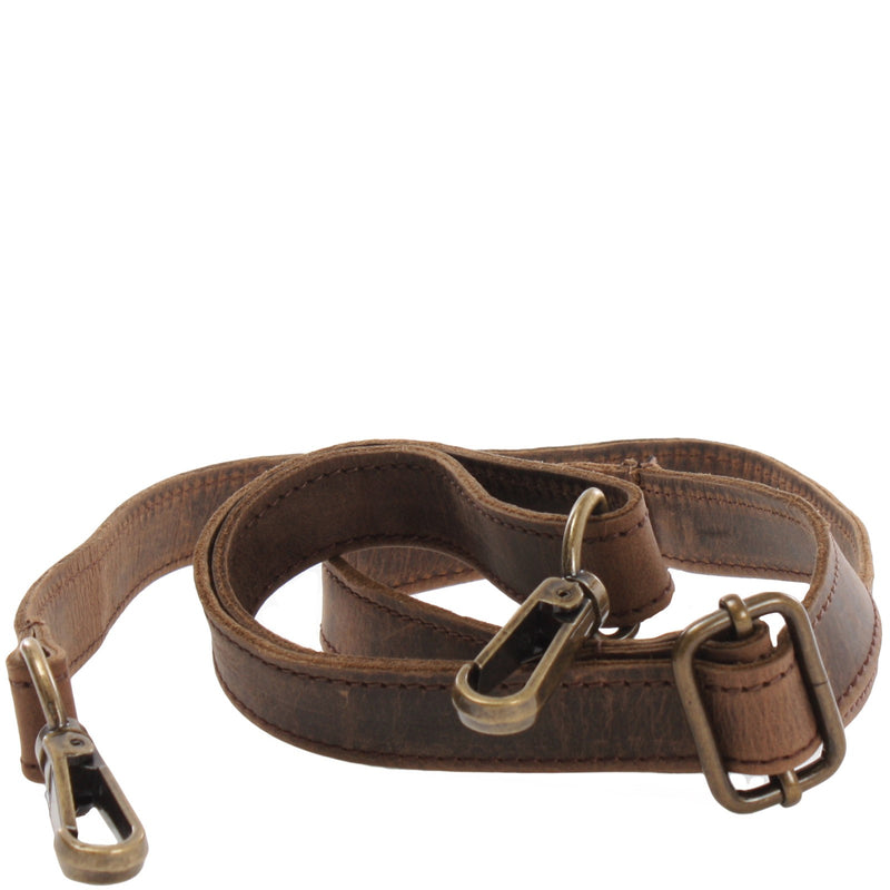 Leconi Trageriemen Leder schlamm schmal 150cm LEC-R4