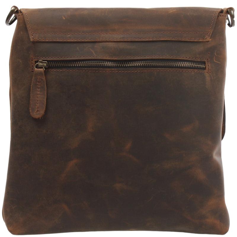 Leconi Umhängetasche Ledertasche Schultertasche Leder Schlamm LE3027