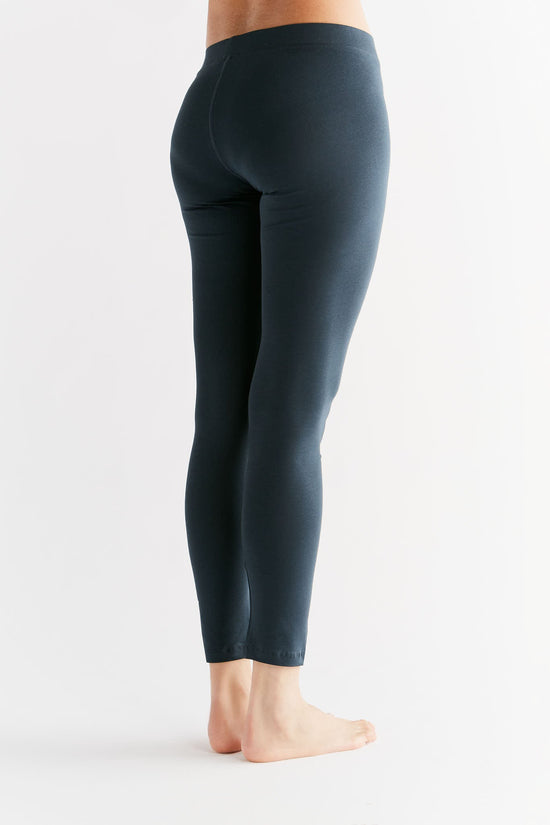 Leela Cotton 1611-048 | Damen Leggings Baumwolljersey - Navy