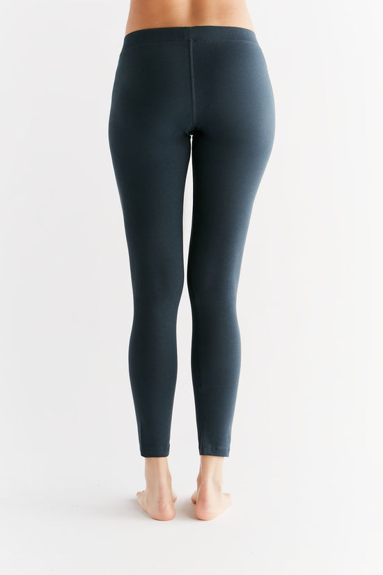 Leela Cotton 1611-048 | Damen Leggings Baumwolljersey - Navy