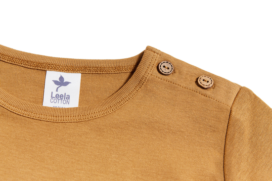 Leela Cotton 2060 IN | Baby Basic Langarmshirt - Ingwer