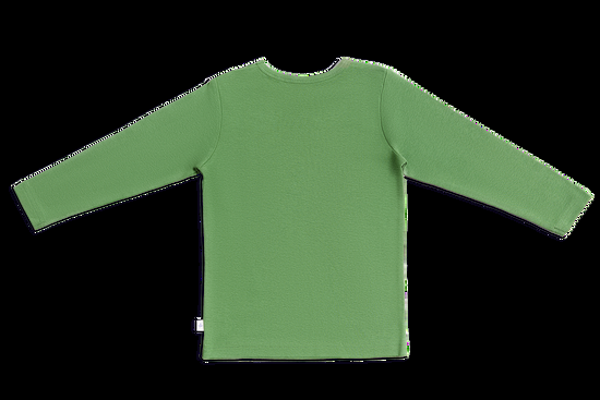 Leela Cotton 2060W | Baby Basic Langarmshirt - Waldgrün