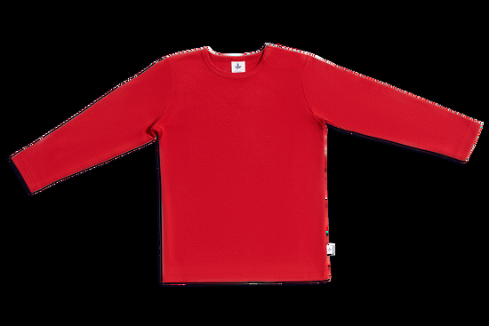 Leela Cotton 2064 | Baby Basic Langarmshirt - Ziegelrot