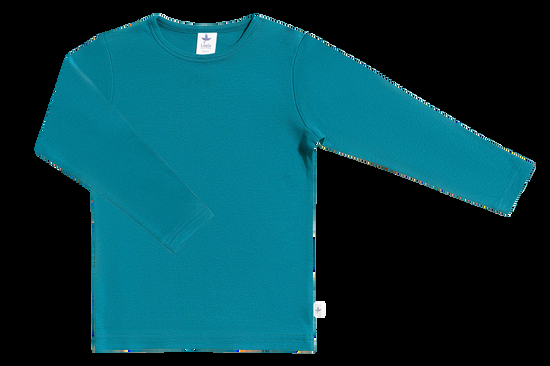 Leela Cotton 2065 | Baby Basic Langarmshirt - Ozeanblau