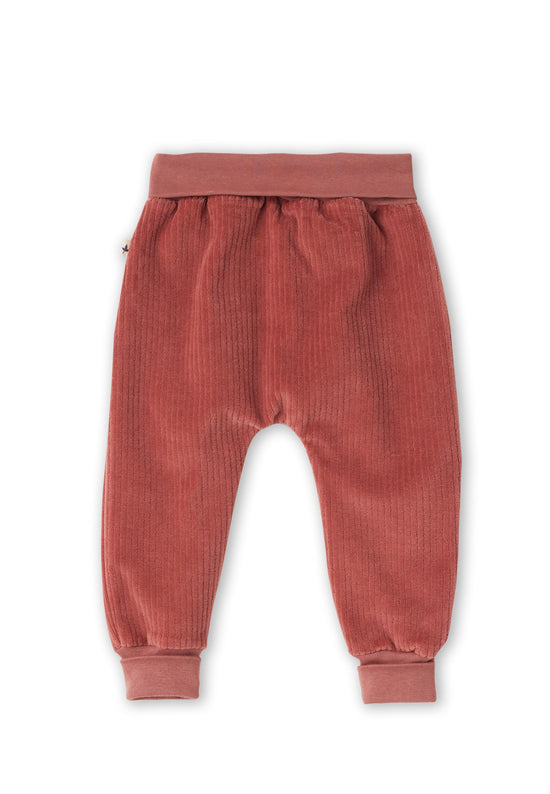 Leela Cotton 2072 WR | Baby Cordhose Breiter Bund - Dunkel Mauve