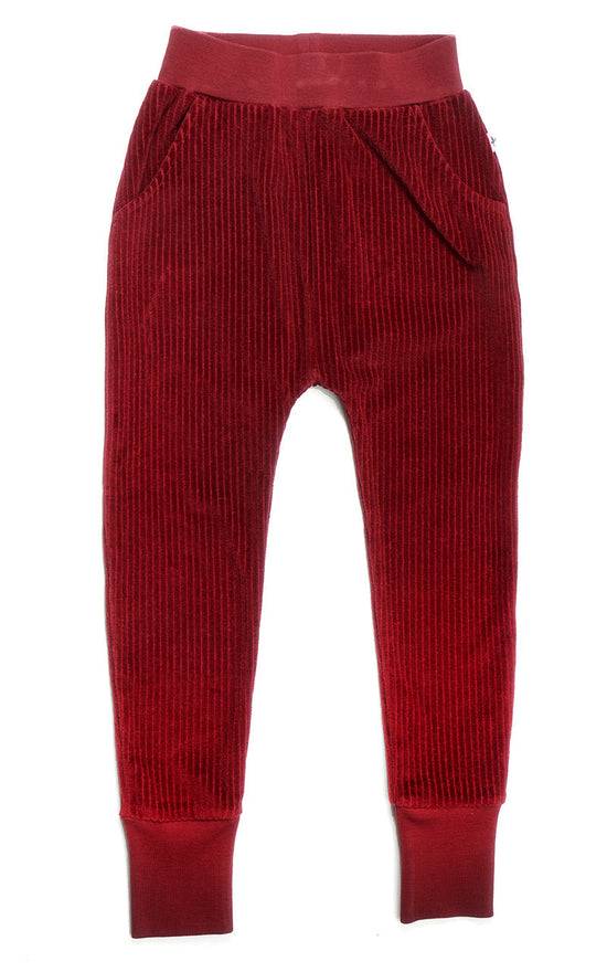 Leela Cotton 2172 BO | Kinder Cordhose schmaler Bund - Bordeaux