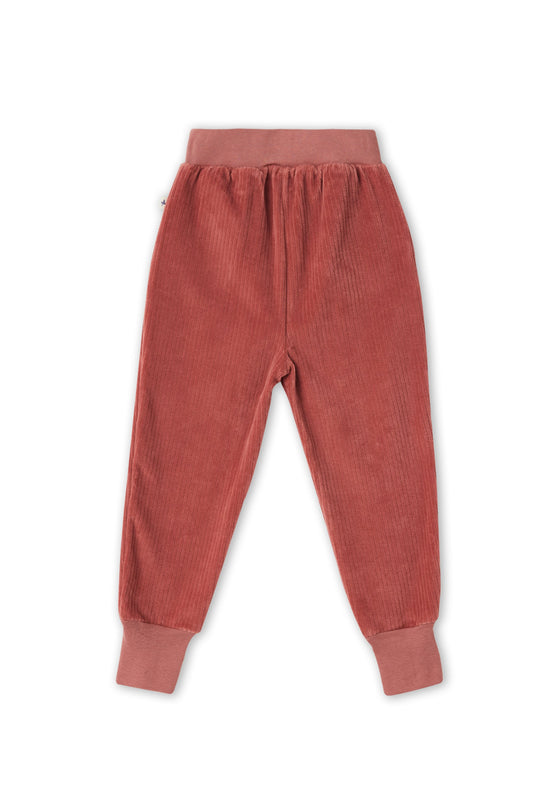 Leela Cotton 2172 WR | Kinder Cordhose Schmaler Bund - Dunkel Mauve