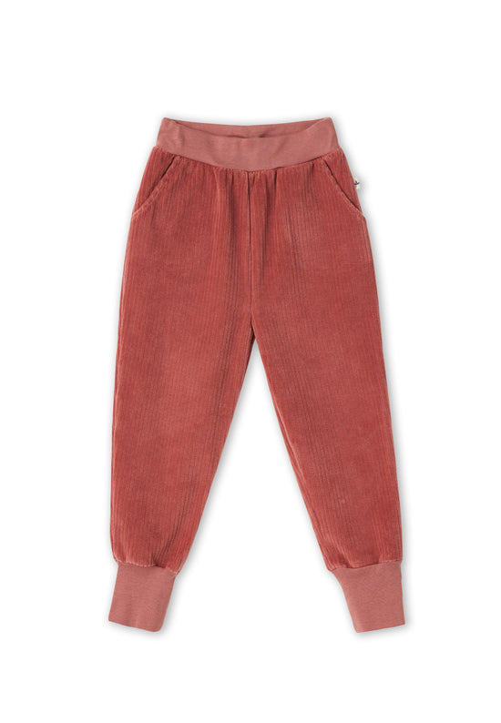 Leela Cotton 2172 WR | Kinder Cordhose schmaler Bund - Dunkel Mauve