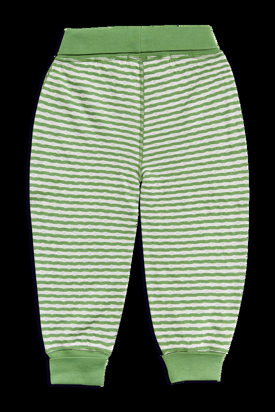 Leela Cotton 2299 | Baby Wendehose - Waldgrün-Beige-Melange