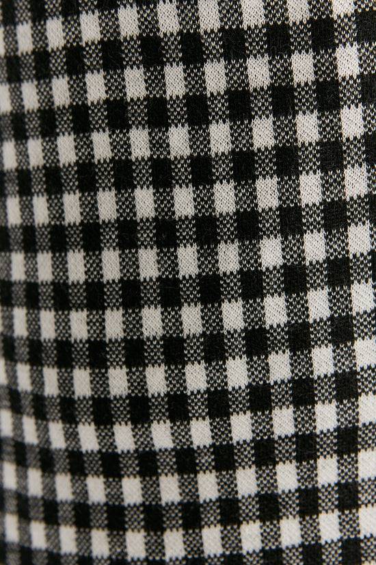 Leela Cotton 2455-01 | Herren Homewear Hose Kariert - Schwarz/Grau/Natur