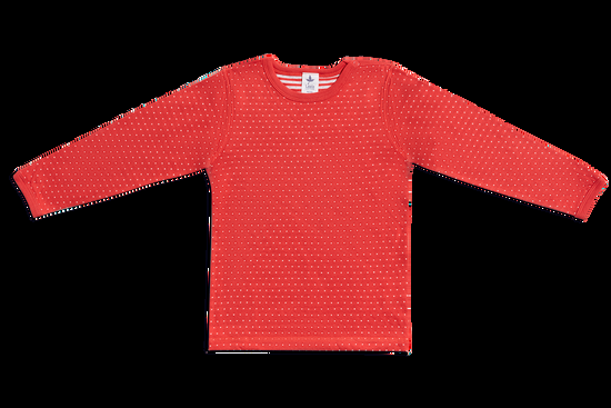 Leela Cotton 2650RW | Baby Wendelangarmshirt - Hibiskus-Naturweiss